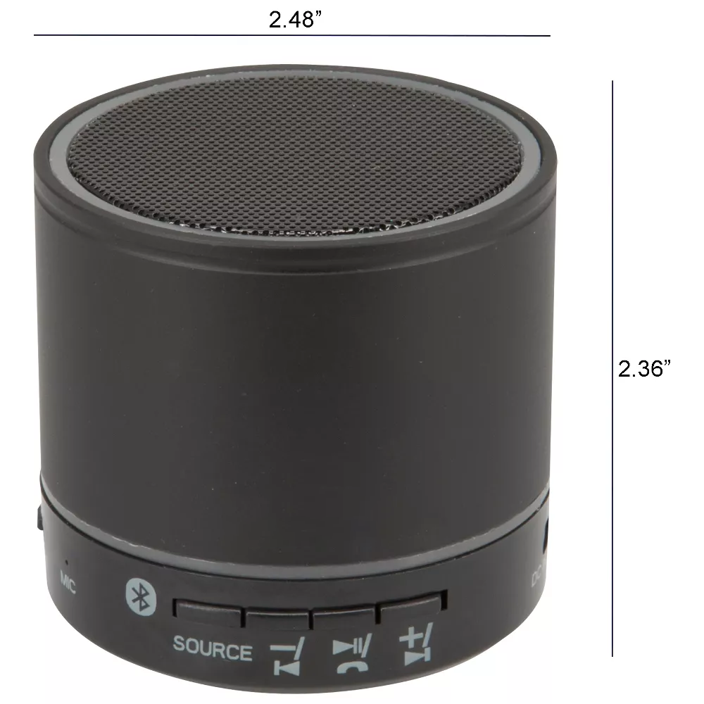 Haut-parleur portable Bluetooth compact avec radio FM et effets lumineux LED