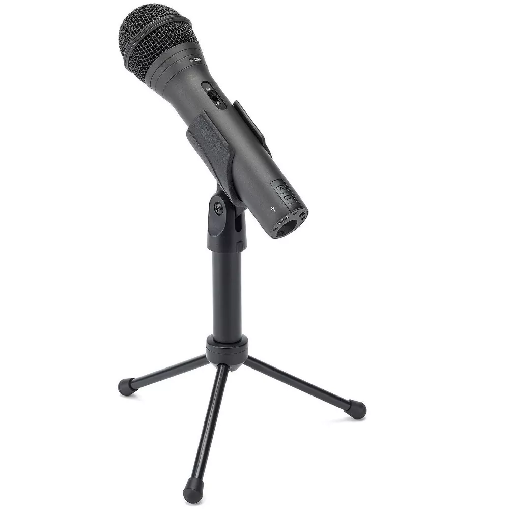 Microphone dynamique cardioïde portable USB XLR pour podcast et enregistrement vocal