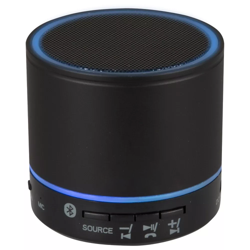 Haut-parleur portable Bluetooth compact avec radio FM et effets lumineux LED