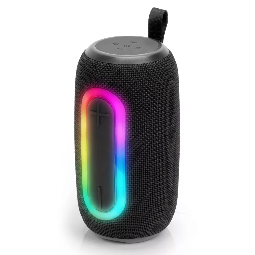 Haut-parleur portable Bluetooth 5.3 étanche avec éclairage RGB et TWS